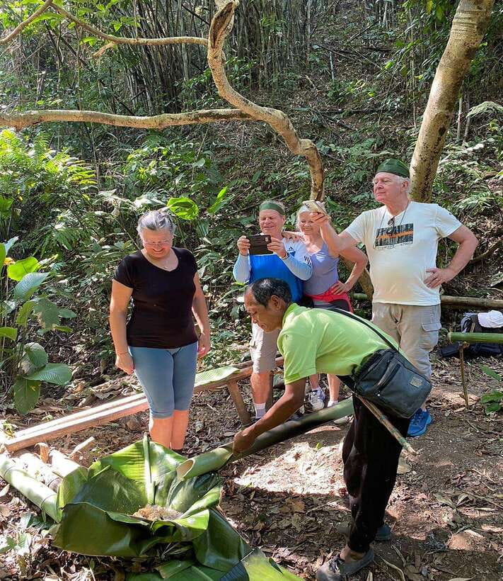 1 Day Trekking in Chiang Rai forest (walk only) - Bamboo cooking in the forest