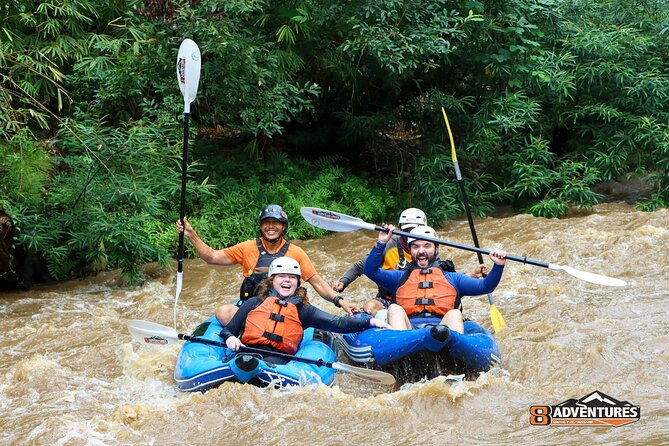 10KM Inflatable Kayaking and 3HR Trekking Adventure - Learning Inflatable Kayaking on the River
