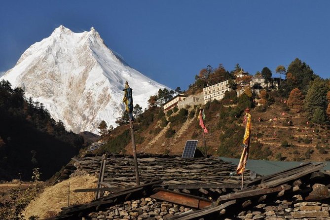 12 Days Manaslu Circuit Trek - Sama Gaon and the first clear view of Manaslu