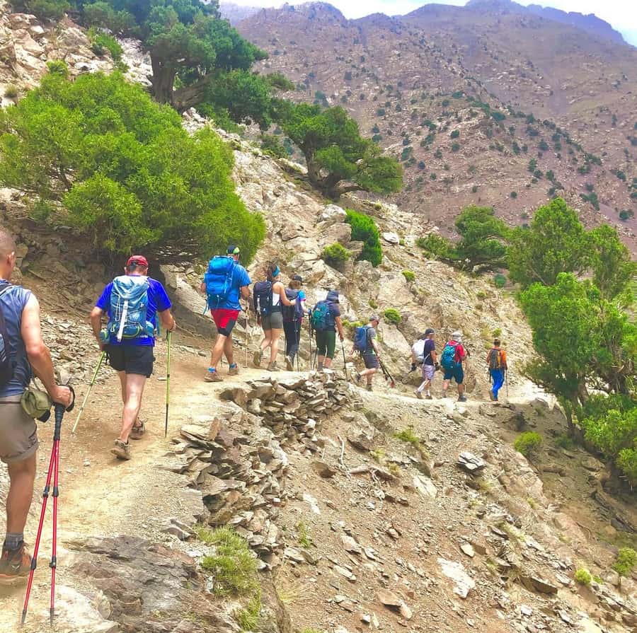 3 Days Trek Atlas Mountains Berber Villages from Marrakech - Day two over Tizi Mazik to Tamsoult Waterfalls