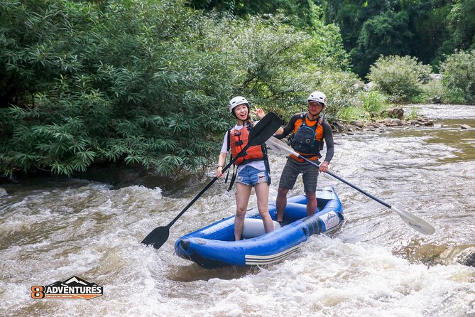 8KM White Water Rafting and 3HRS Jungle Trekking Adventure - An 8km float on the Mae Taeng River