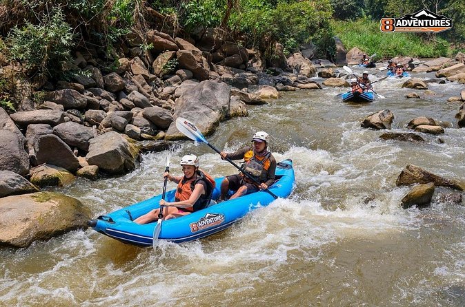 8KM White Water Rafting and 3HRS Jungle Trekking Adventure - Safety and guide support