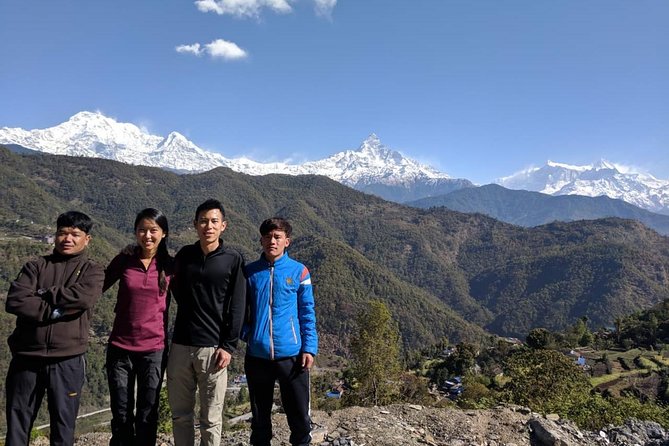 Annapurna base camp trek 5 Days - Day 5: Sunrise, mountain views, and the return toward Sinuwa