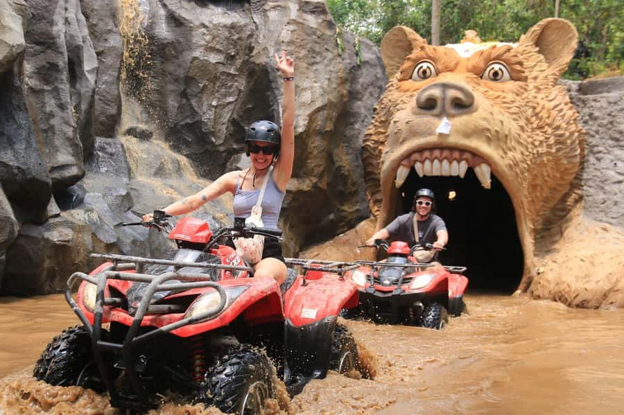 ATV Jungle Trek Bali: Wild Path, Waterfall with Lunch, Guide - From village paths to rice fields