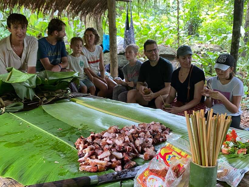 Authentic trek only walk in Chiang Rai jungle - Bamboo cooking: the day’s most memorable stop