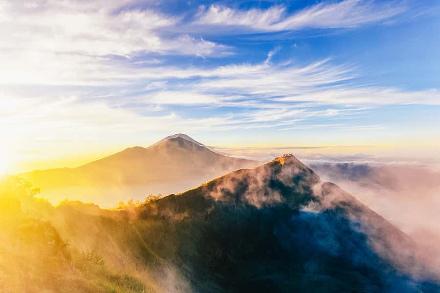Bali: Mount Batur Sunrise Trek and White Water Rafting - Climbing Mount Batur in the dark