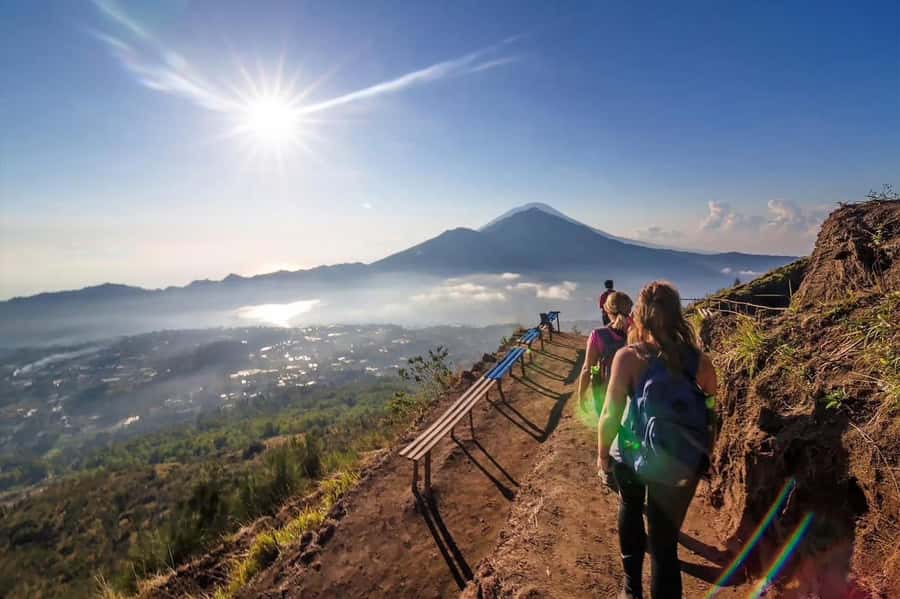 Bali: Mount Batur Sunrise Trek & Ubud Zip-Line Adventure - Sunrise above Lake Batur