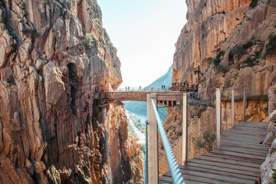 Caminito del Rey: Trekking Tour with Hiking Guide - Walking the old service route above the gorge