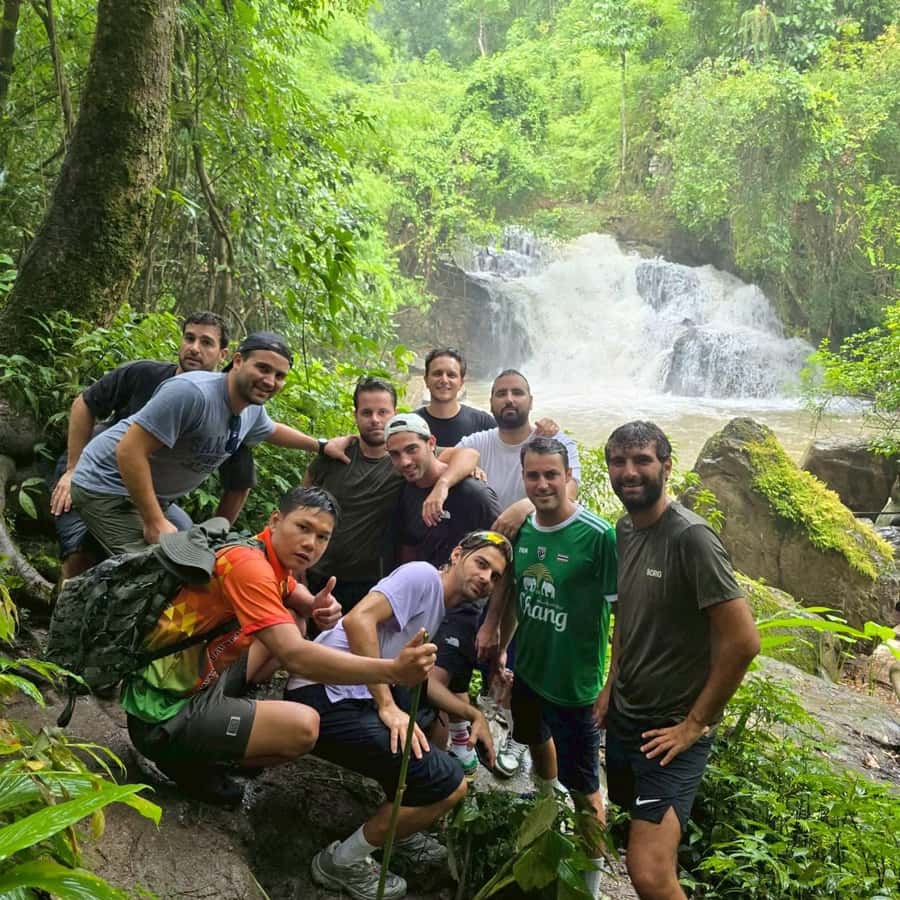 Chiang Mai: 1-Day Trekking Experience to Village & Waterfall - Mae Win trails, farmland, and mountain views