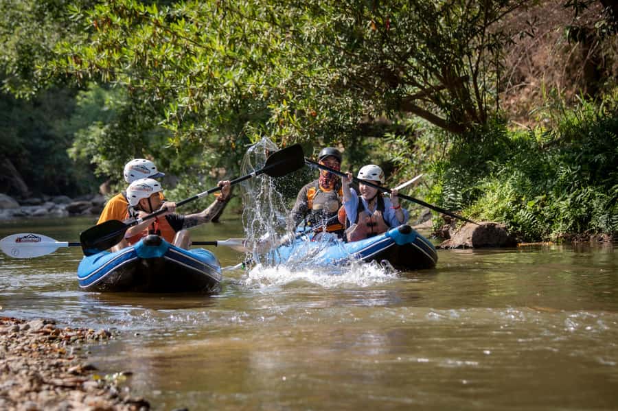 Chiang Mai: 3-Hour Trekking and Inflatable Kayaking Tour - Water levels can change the middle section