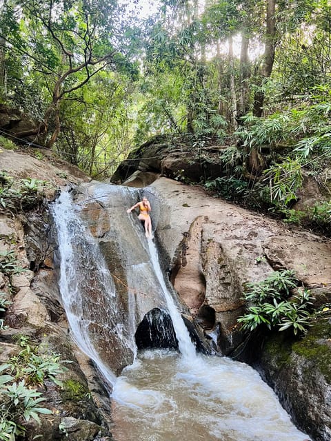 Chiang Mai Adventure: Trekking, Tubing & Waterfall Slide - The afternoon choice: waterfall slide or elephants