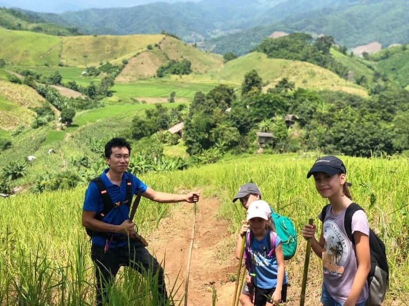 Chiang Rai Trek: 4 Hilltribes Villages & Waterfall Only Walk - Ending with a mineral hot bath