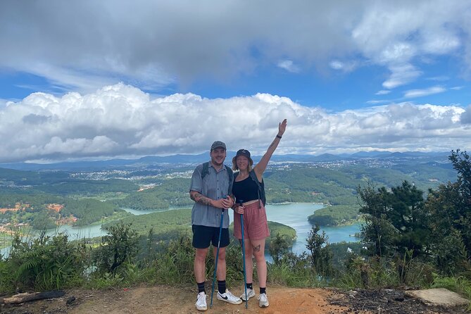 Dalat 2 Days Eco Trekking Tour - A tent, BBQ dinner, and firelight by the lake