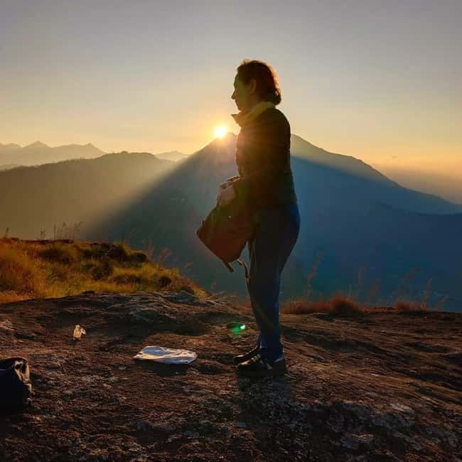Dawn's Embrace: Sun Rise Trek at Lakshmi Hills, Munnar - Sunrise above Munnar Hills