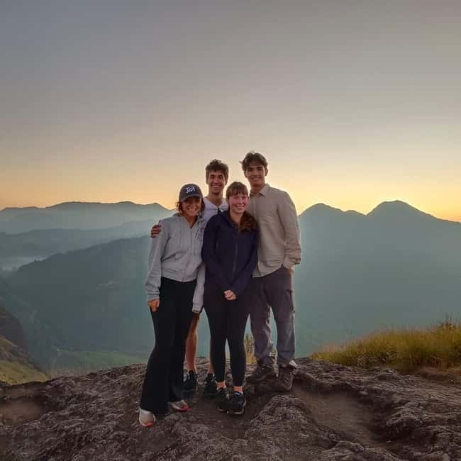 Dawn's Embrace: Sun Rise Trek at Lakshmi Hills, Munnar - Walking down through tea country