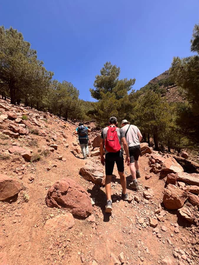 Day Trek In Atlas Mountais & Taoudja Summit 2720m - Starting the climb from Imlil and Tamaterte