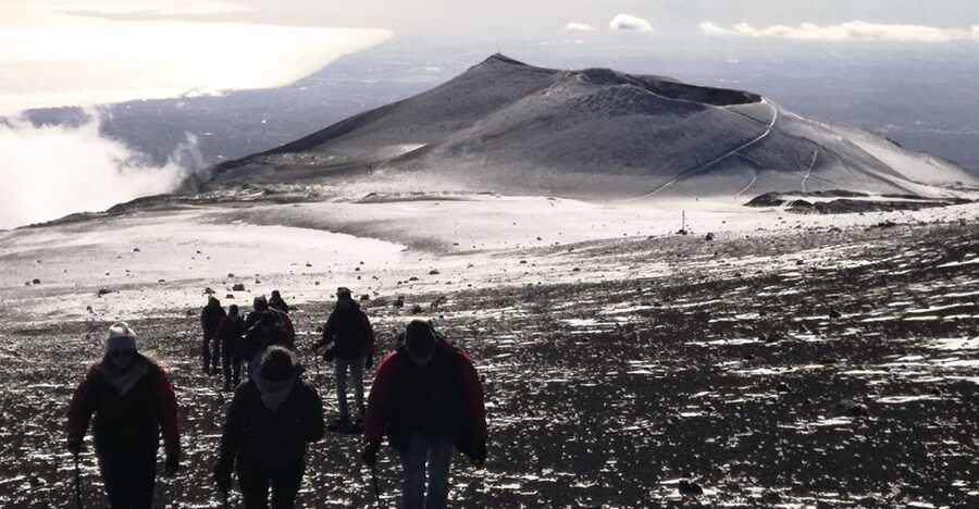 Etna South: High Altitude Winter Trek with an Alpine Guide - The 2001 eruption cone and volcanic stories
