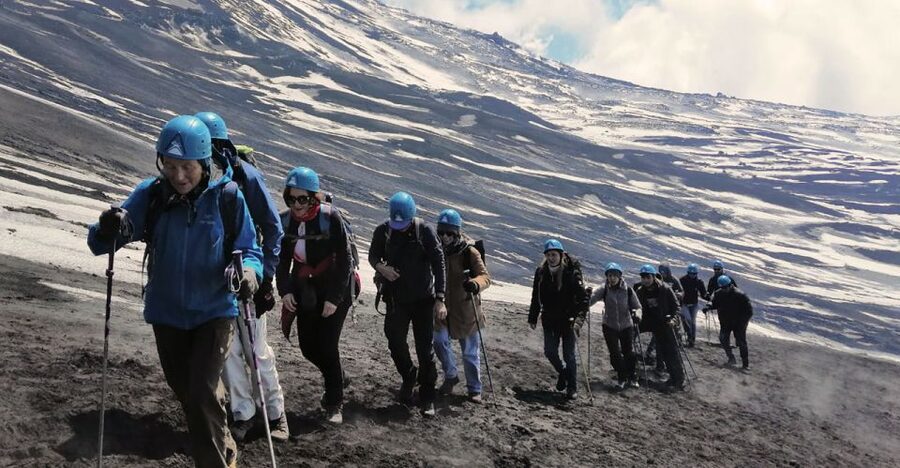 Etna South: High Altitude Winter Trek with an Alpine Guide - Valle del Bove from the high southern slopes