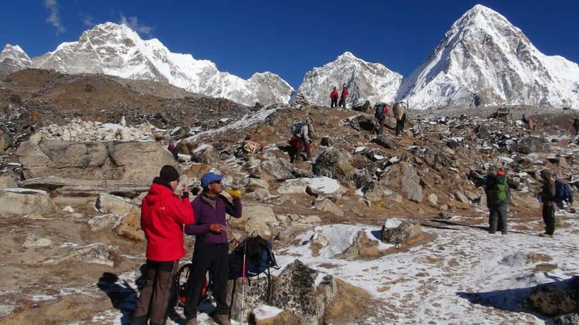 Everest Base Camp Trek from Lukla - Tengboche Monastery among the rhododendrons