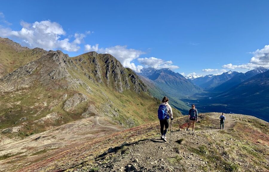 From Anchorage: Chugach State Park Guided Alpine Trek - Walking through treeless tundra