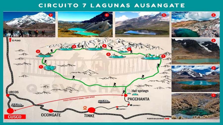 From Cusco: 7 Lagoons of Ausangate Trek with Hot Springs - What the $43 price really covers