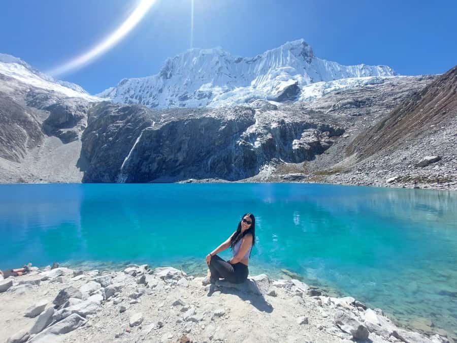 From Huaraz: Lake 69 Trek Day Tour - White Mountain Range - The early road from Huaraz to Yungay