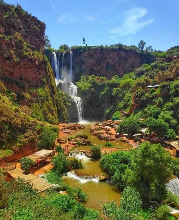 From Marrakech: Ouzoud Waterfalls Guided Hike and Boat Trip - Seeing the falls from above