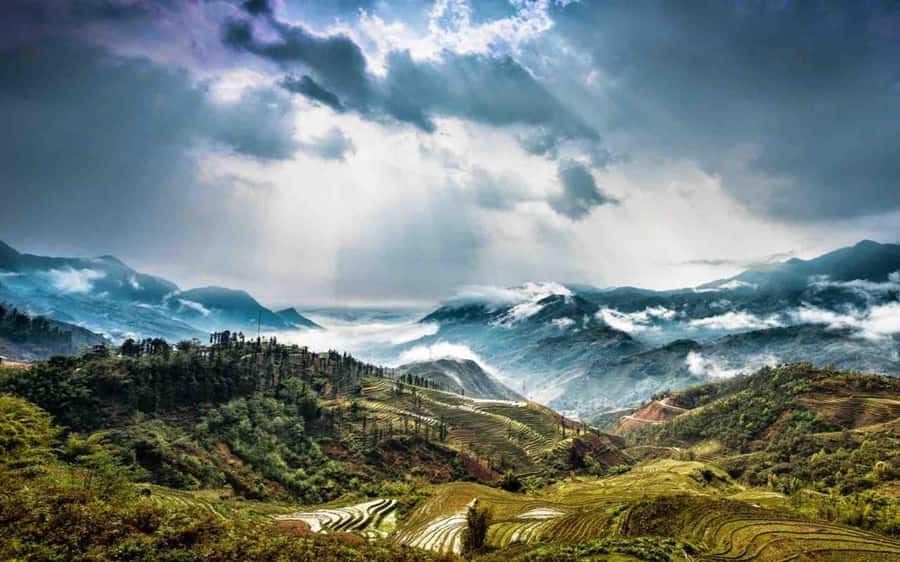 From Sapa: Y Linh Ho, Lao Chai & Ta Van Trek Day Tour - Walking toward Ta Van
