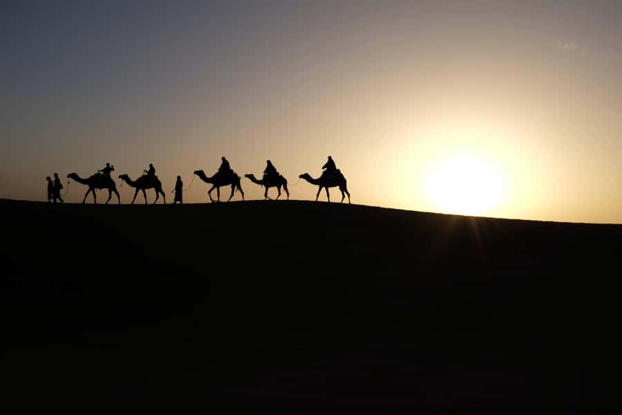 From Zagora: 3-Desert Tour to Erg Chigaga Dunes & Caml Trek - The road from Zagora to the great dunes