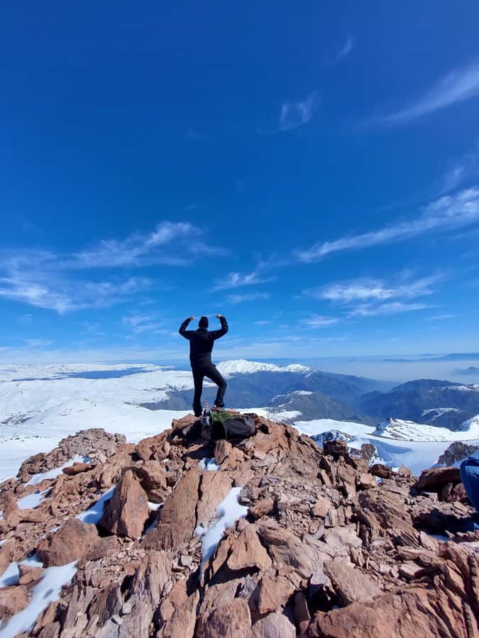 Full-Day Trek to Cerro El Pintor from Santiago - Cerro El Plomo and the summit reward
