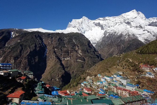 Gokyo Lakes and Gokyo Ri Trek - Gokyo Lakes appear beyond the Ngozamba Glacier