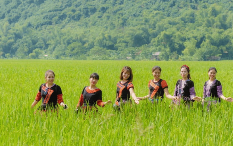 Ha Noi - Mai Chau - Pu Luong 2 Days 1 Night Trekking Tour - A Thai stilt house and a proper local lunch