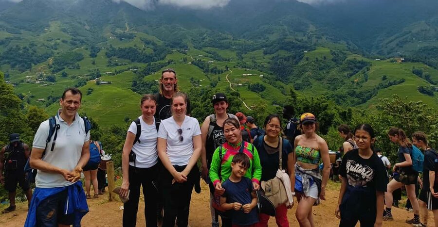 In Sapa: 1 Day Mountain Trek, Visit beautiful villages - The descent to Hang Da is where shoes matter