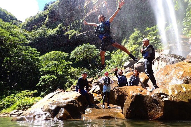 Iriomote’s Adventure: Pinaisara Falls Canoe and Trekking Tour - Seeing Pinaisara Falls from the base