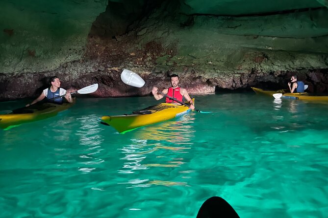 Leuca kayak tour + swimming + speleo-trek in cave - Weather, cancellations, and timing