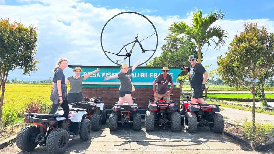 Lombok: Off-Road ATV Ride, Jungle Trek & Waterfall Escape - The Bicycle Monument and Mount Rinjani views