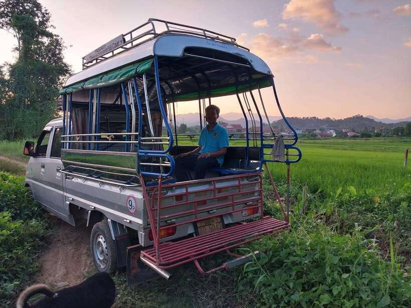 Luang Prabang Trekking LongLao to Kuang si falls full day - Returning through rural Laos in the late afternoon