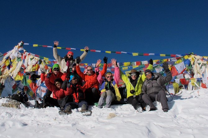 Manaslu Trek with Larke Pass - Deng and the first Tibetan Buddhist signs