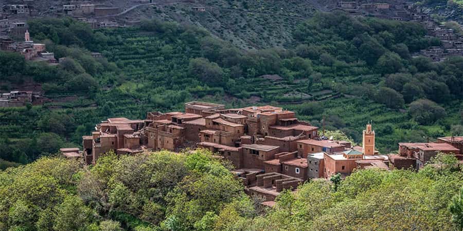 Marrakech: 2 Day Trek Atlas Mountains & Taoudja Summit 2724M - Walnut forests and Imlil waterfalls