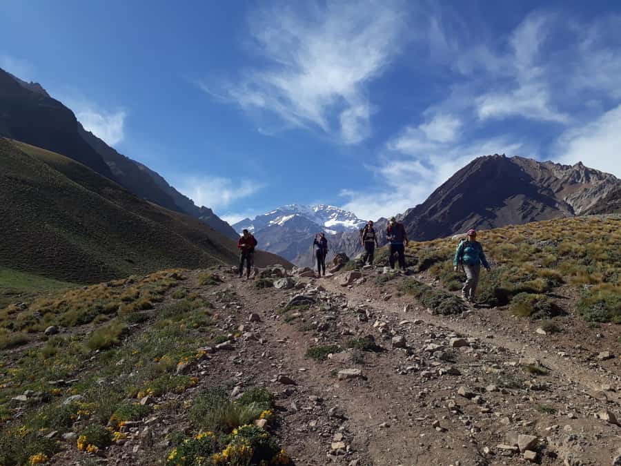 Mendoza: Mt. Aconcagua Confluencia Camp Trekking - Six to eight hours on foot at serious altitude