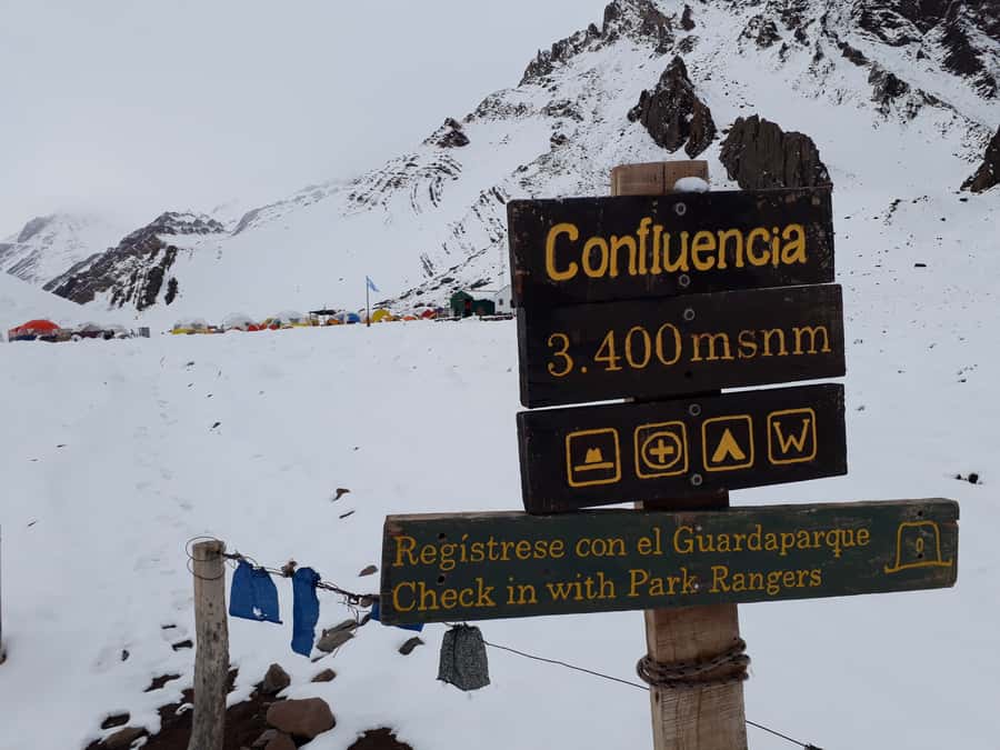 Mendoza: Mt. Aconcagua Confluencia Camp Trekking - Arriving at Confluencia Camp