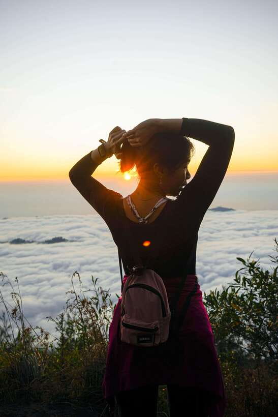 Mount Abang Trekking - Andong Temple and the final climb