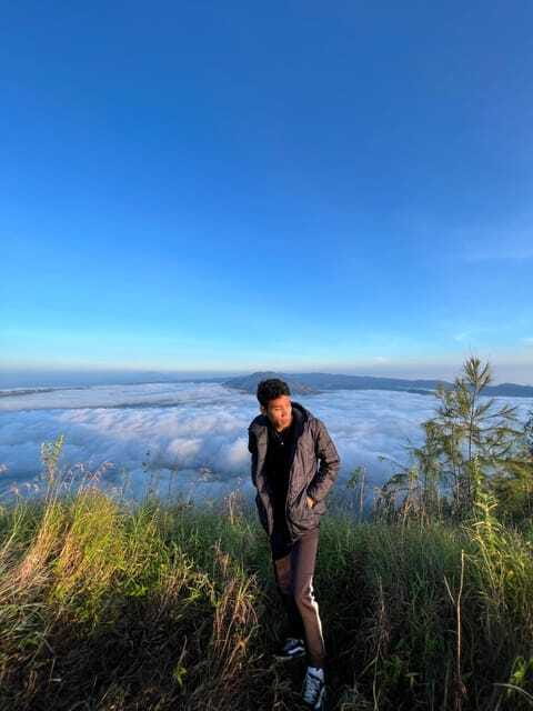 Mount Abang Trekking - Sunrise at the summit around 6:00 a.m.