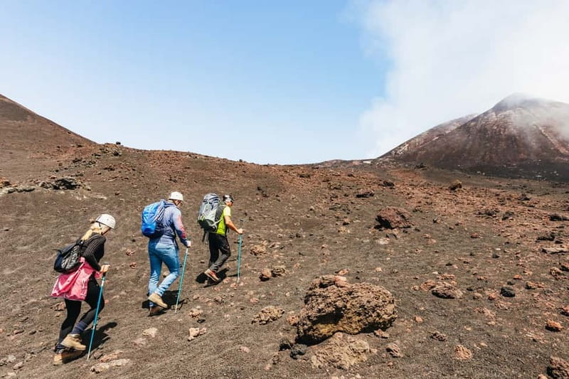 Mount Etna: scenic Summit Trek with a volcano Guide and Gear - Craters, steam, and the summit view