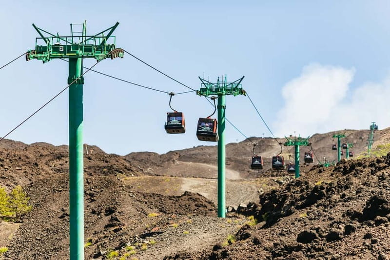 Mount Etna: scenic Summit Trek with a volcano Guide and Gear - The cable car climb toward 2,500 meters