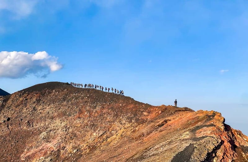 Mount Etna: Trek to 3000m with cable car and 4x4 - Walking toward 3,000 meters and Torre del Filosofo