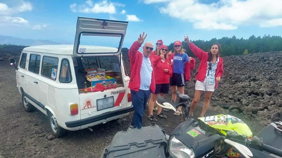 Mount Etna: trek with vintage car, tasting sicilian produtcs - Seeing the 2002 eruption zone at Piano Provenzana