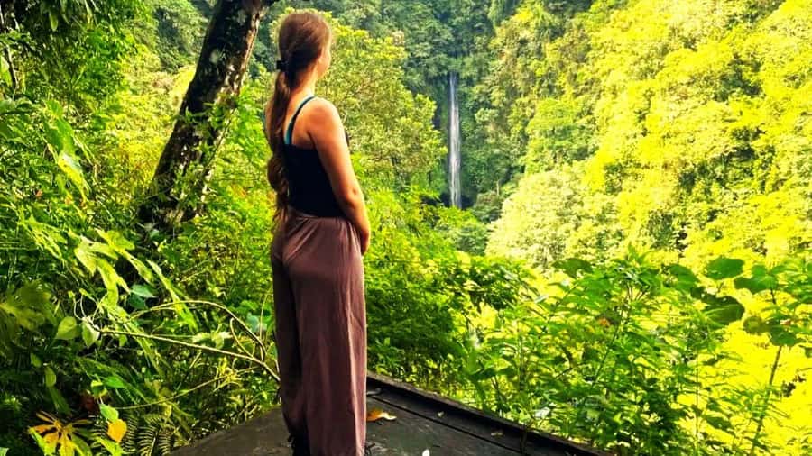 Munduk Jungle Trek to Banyumala & Pucak Manik – Private - The plantation path and Jalan Tirta Kuning
