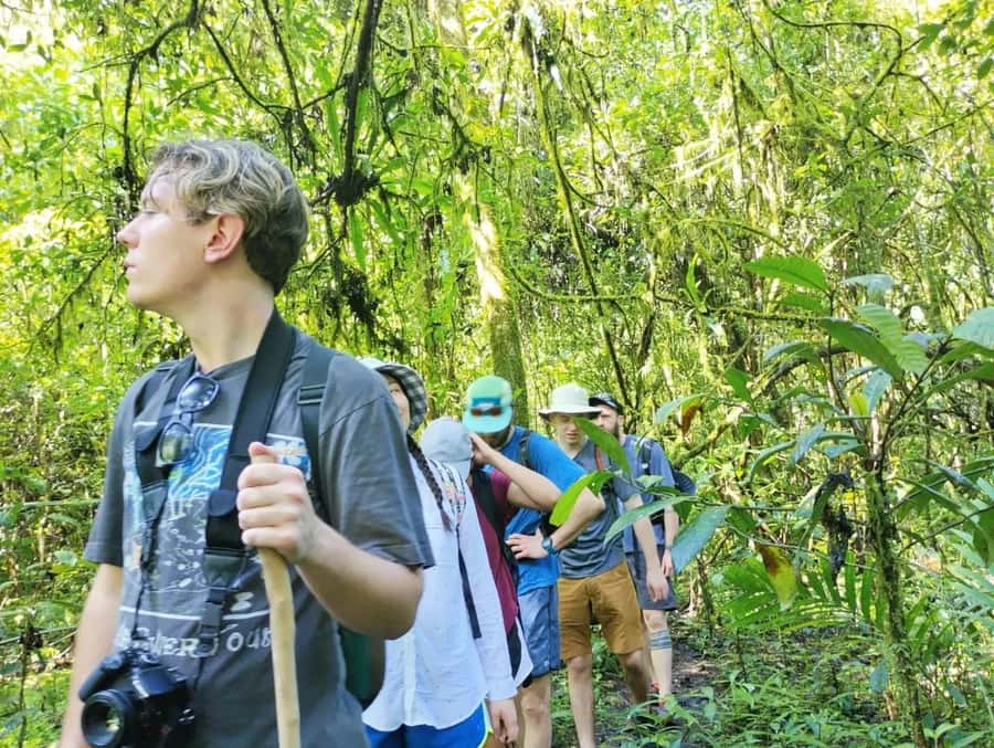 Munduk : Jungle Trekking,Canoeing,waterfall &authentic lunch - Walking through the jungle near the twin lakes