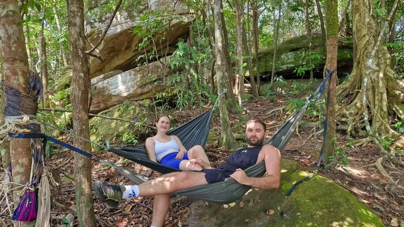 Phu Quoc: Tien Son Dinh 6-Hour Jungle Trekking Adventure - A hammock break in the forest